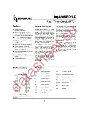 BQ3285EDSS datasheet  